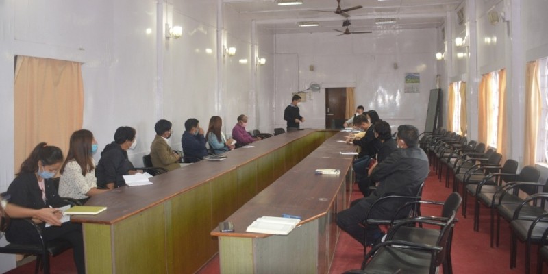 Tuensang District Task Force for COVID-19 meeting conducted at DC Conference Hall Tuensang on July 21. (DIPR Photo)